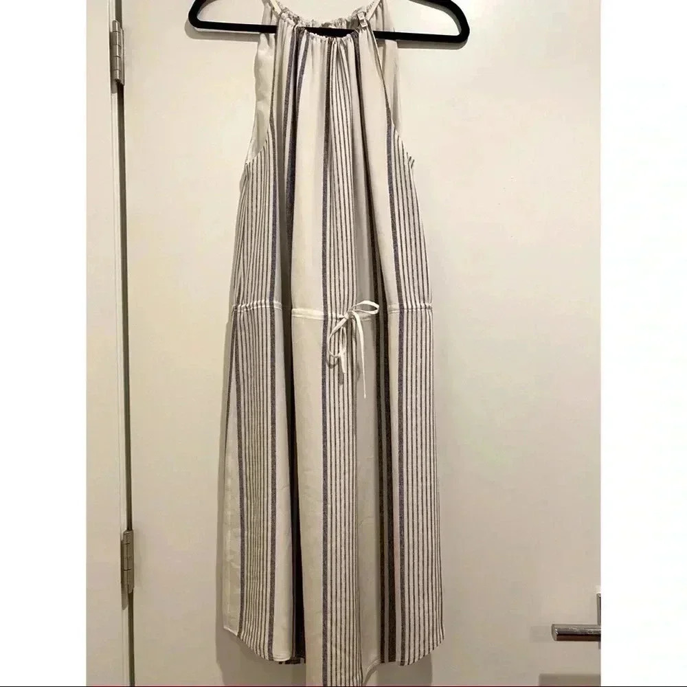 Joie Striped Silk Blue and White Dress Sz S​​